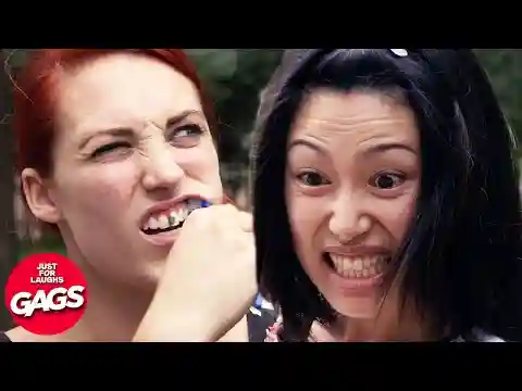 How To Have White Teeth | Just For Laughs Gags