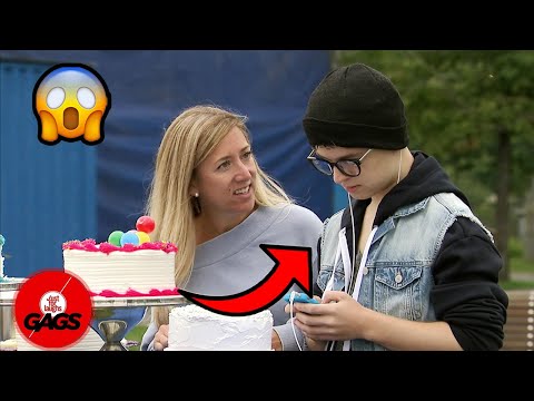 He was on his phone on his birthday... | Just For Laughs Gags