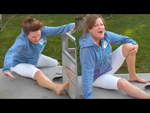 SHE JUMPED AND MISSED THE BOAT! | FUNNY FAILS