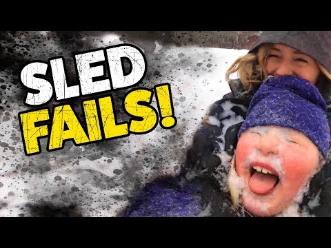 Sled Fails! | Funny Winter Videos | TBF December 2019